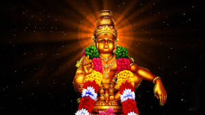 Ayyappan Orange Halo Wallpaper