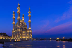 Azerbaijan Heydar Mosque Wallpaper