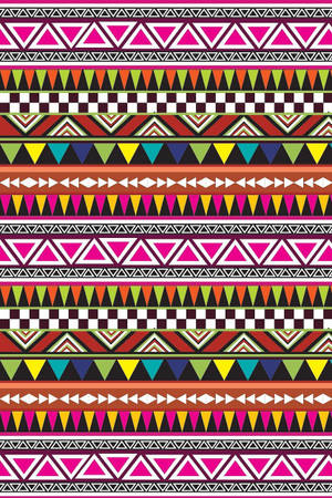 Aztec Tribal Pattern Wallpaper