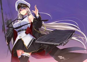 Azur Lane Enterprise Waving Wallpaper