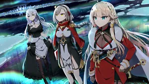 Azur Lane Girls In Aurora Noctis Wallpaper