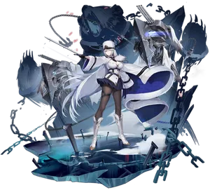 Azur Lane Kirov With Chained Bear Wallpaper