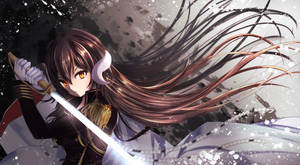 Azur Lane Mikasa Sword Wallpaper