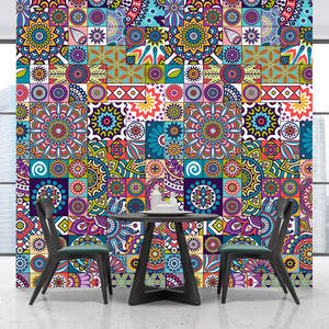 Azure Tile Mosaic Wallpaper