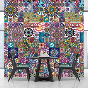 Azure Tile Mosaic Wallpaper