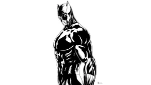 B&w Black Panther 4k Ultra Hd Dark Art Wallpaper