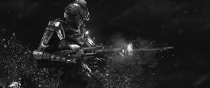 B&w Cod Black Ops 4 Character Wallpaper