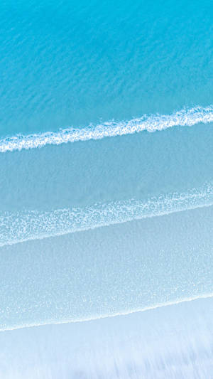 Baby Blue Sea Waves Wallpaper