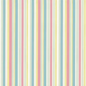 Baby Colors Pastel Striped Pattern Wallpaper