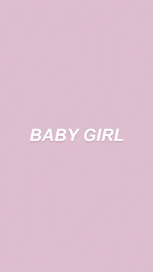 Baby Girl Minimalist Mauve Aesthetic Wallpaper