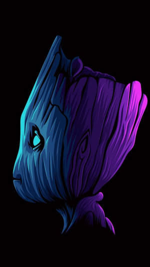 Baby Groot 2k Amoled Wallpaper