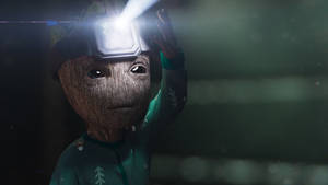 Baby Groot Headband Light Wallpaper