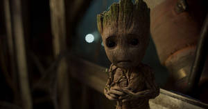 Baby Groot Listening Wallpaper