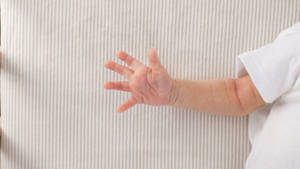 Baby Hand Fingers Stretched Out Wallpaper