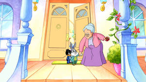 Baby Looney Tunes With Granny Wallpaper