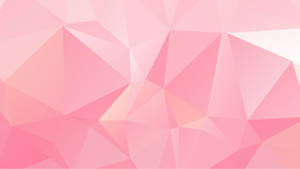 Baby Pink Geometric Art Wallpaper