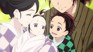 Baby Tanjiro And Family Wallpaper