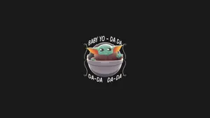 Baby Yoda Aesthetic In A Cup Wallpaper