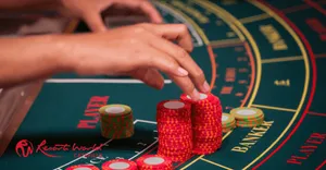 Baccarat Red And Yellow Chips Casino Wallpaper