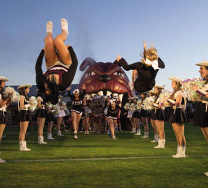 Backflip Cheerleading Wallpaper