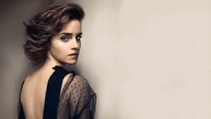 Backless Art Emma Watson Wallpaper