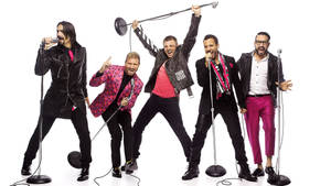 Backstreet Boys With Mics Wallpaper