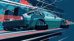 Backtothe Future Delorean Time Travel Wallpaper