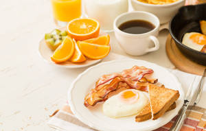 Bacon And Egg Breakfast Wallpaper