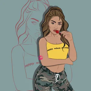 Baddie Girl Making Her Own Way Wallpaper