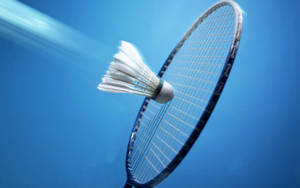 Badminton Zooming White Shuttlecock Wallpaper