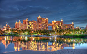 Bahamas Royal Atlantis At Night Wallpaper