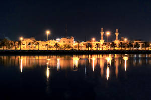 Bahrain Manama Night Wallpaper