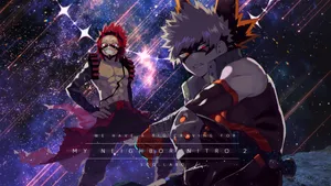 Bakugo And Kirishima From Mha Posing Wallpaper