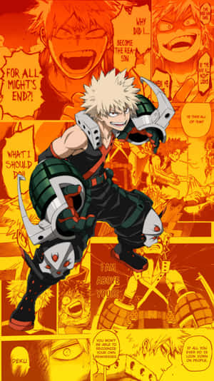 Bakugou Aesthetic Iconic Hero Costume Wallpaper