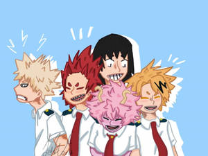 Bakusquad Friends Funny Art Wallpaper