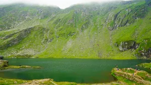 Balea Glacier Lake Romania Wallpaper