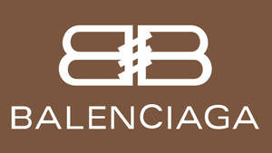 Balenciaga Beige Logo Wallpaper
