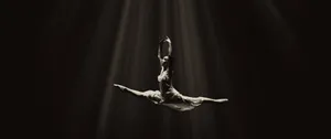 Ballerina Dancer Mid Air Leap Photography Wallpaper