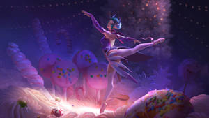 Ballet Dance Of Mercy In Candy Stage Wallpaper