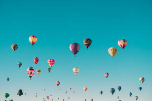 Balloons In Sky Cool Ipad Wallpaper