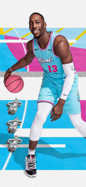 Bam Adebayo Digital Fanart Wallpaper