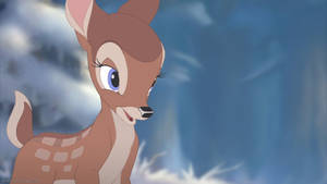 Bambi In Blue Wallpaper