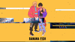Banana Fish Eiji Ash Glitching Art Wallpaper