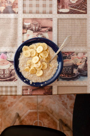 Banana Oatmeal Breakfast Wallpaper