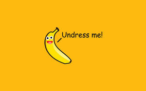 Banana Yellow Food Cartoon Wallpaper