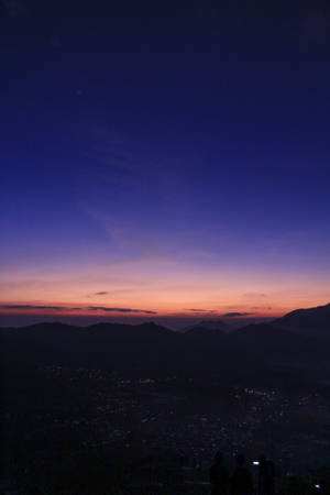 Bandung City Night Sky Wallpaper