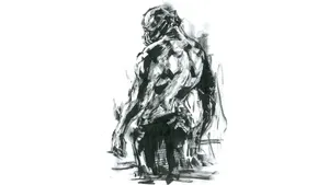 Bane Black And White Drawing Wallpaper