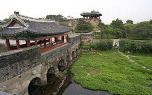 Banghwasuryujeong Pavilion South Korea Wallpaper