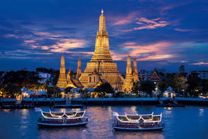 Bangkok Chao Phraya Aesthetic Photography Wallpaper