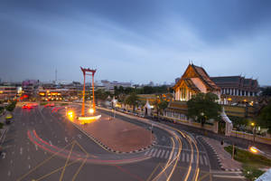 Bangkok Giant Swing Wide Photography Wallpaper